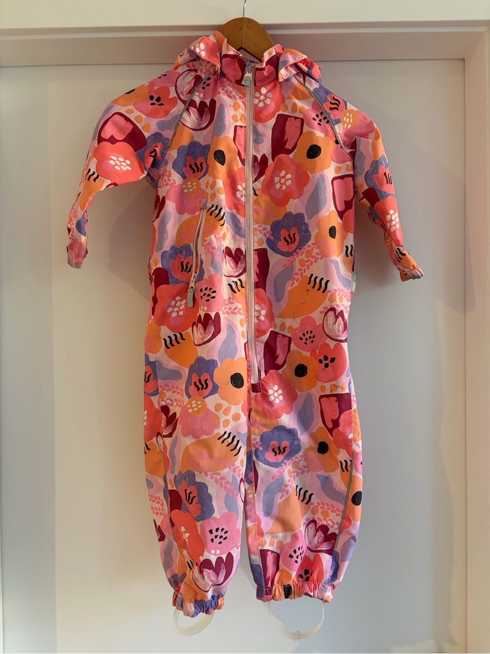 Reima Floral One-Piece Rainsuit 3T